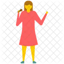 女性、歌手、女性 アイコン