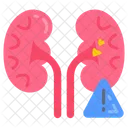 臓器不全、腎不全、腎臓病 アイコン