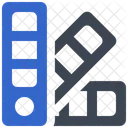 색상 팔레트 견본 아이콘