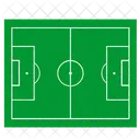 サッカー、フィールド、芝生 アイコン