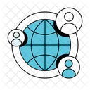 国際関係、ビジネス、外交 アイコン