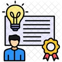 所有者、証明書、特許 アイコン