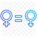 男女平等、平等、フェミニズム アイコン