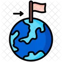 目的地、旅行、国 アイコン