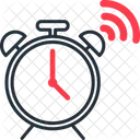 目覚まし時計、時間、起床 アイコン