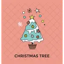 クリスマス、ツリー、装飾 アイコン