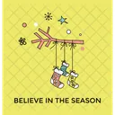 クリスマス、靴下、お祝い アイコン