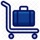 トロリー、トロリーバッグ、荷物 アイコン