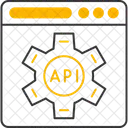 API、 Web デザイン、アプリケーション プログラミング インターフェイス アイコン