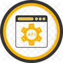 API、 Web デザイン、アプリケーション プログラミング インターフェイス アイコン
