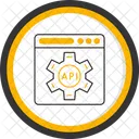 API、 Web デザイン、アプリケーション プログラミング インターフェイス アイコン