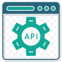 API、 Web デザイン、アプリケーション プログラミング インターフェイス アイコン