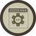 API、 Web デザイン、アプリケーション プログラミング インターフェイス アイコン
