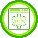 API、 Web デザイン、アプリケーション プログラミング インターフェイス アイコン