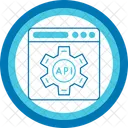 API、 Web デザイン、アプリケーション プログラミング インターフェイス アイコン