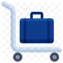 トロリー、トロリーバッグ、荷物 アイコン