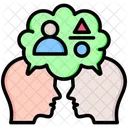 비교 인간 머리 아이콘