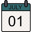 01 July July Schedule Icon
