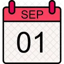 01 September Calendar Appointment Icon