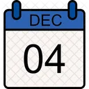 04 December Month December 4 Icon