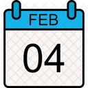 04 February Time Deadline Icon