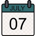 07 July July Deadline Icon