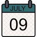 09 July July Schedule Icon