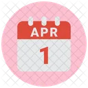 1 De Abril 1 De Abril 1 Fecha Icon