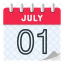 1 de julho  Ícone
