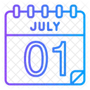 1 de julho  Ícone