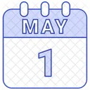 1 de mayo  Icono