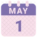 1 de mayo  Icono