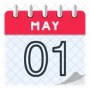 1 de mayo  Icono