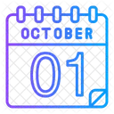 1 de octubre  Icono