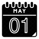Mai 1 Mai Kalendertag Symbol