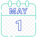 May Calendar Date Icon