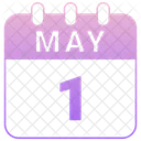 May Calendar Date Icon