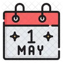 1 de mayo  Icono