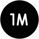 1 Meter Distance Icon