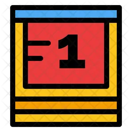1 Number  Icon