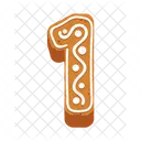 1 Number Cookies  Icon