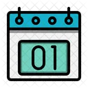 1 St Date Calendar Icon