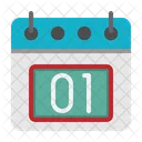 1 St Date Calendar Icon