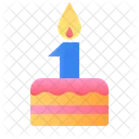 Cake Anniversary Badge Icon