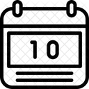 10 Data Calendario Programacao Ícone