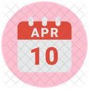 10 De Abril 10 De Abril Fecha 10 Icon