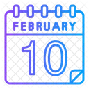 10 de febrero  Icono