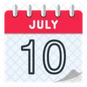 10 de julho  Ícone