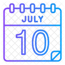 10 de julho  Ícone