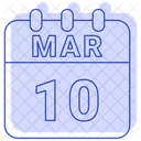 10 de marzo  Icono